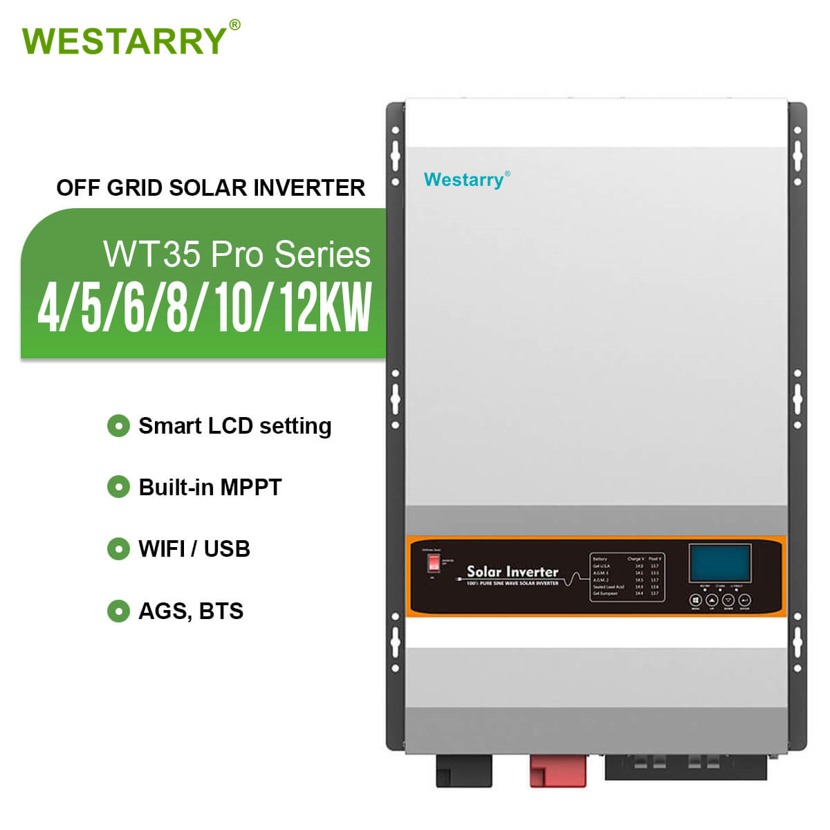 Westarry Wt35 Pro Off Grid Hybrid Mppt Solar Inverter Solar Panel With Battery And Inverter Infini Solar Grid Inverter